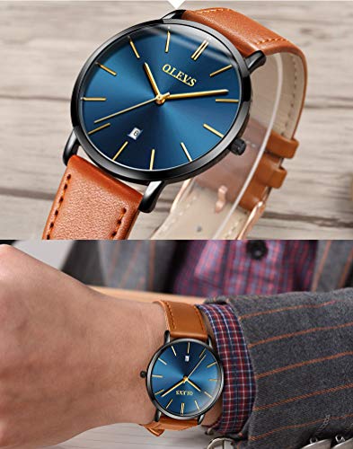 Image of OLEVS Men's Watches Analog Quartz Chronograph Dress Watch Multifunctional Stainsteel Steel Waterproof Classic Original Watch for Man