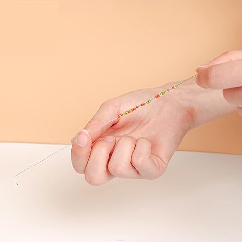 Miniatura 5 de 5 agujas curvadas para cuentas de ojo grande, agujas de coser de acero inoxidable, agujas giratorias de cuentas para bricolaje, herramientas de