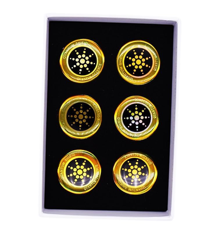 Handy Aufkleber 5G Anti-EMP - Reduziert Ihre Wellenbelastung bis zu 96% Schutz Stickers Blocker Tasche (Golden)