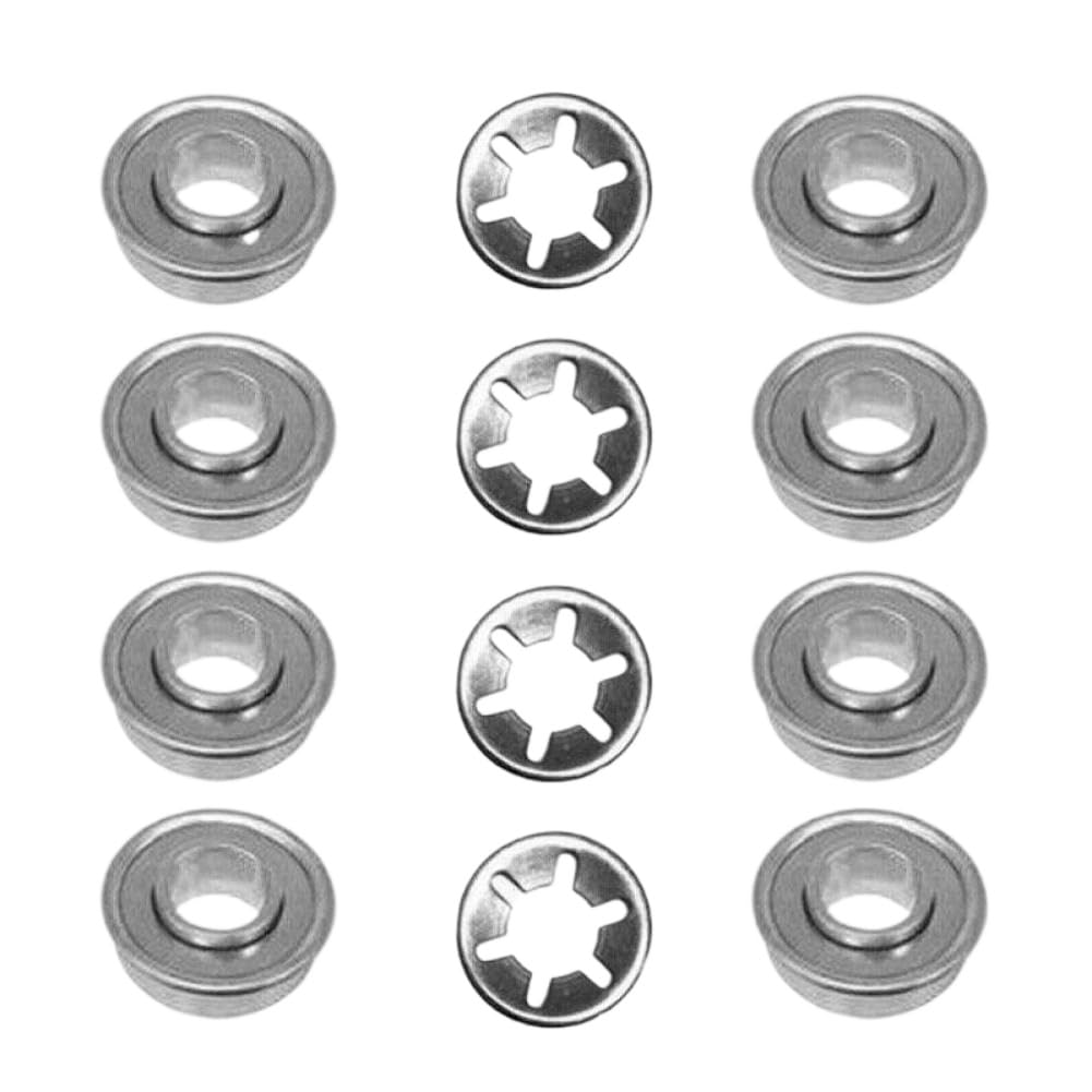 Roulements de roue de 1/2 pouces et 4 Clips de poussée de roue, compatibles avec Rover Masport, 8 pièces