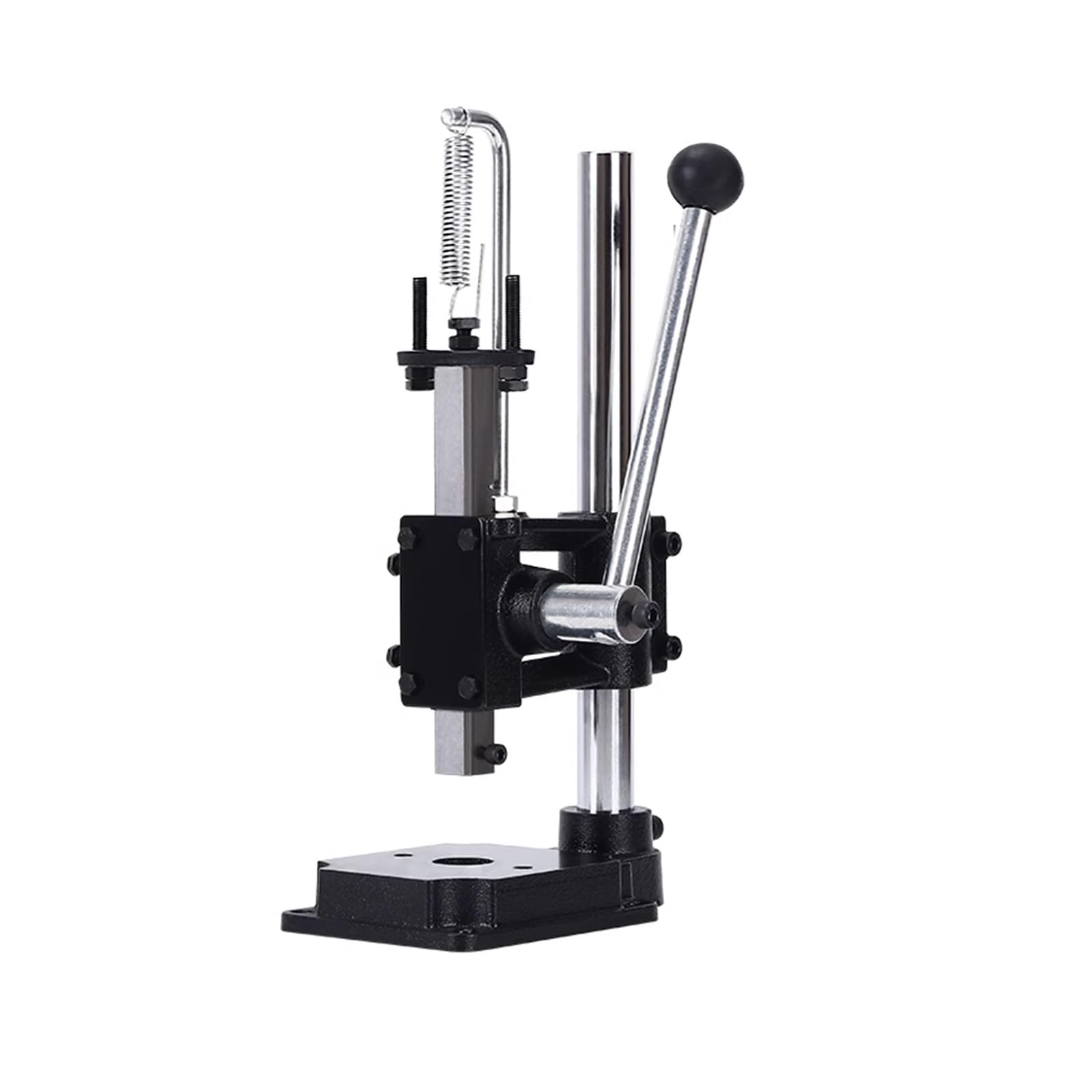 Metal Arbor Press, 350lb Pressure Capacity, Manual Leather Punching Machine ,Punching Tool For DIY Leather Crafts, With Aluminum Scale Plate, With Punching Tool, Free Accessories(Size:Package 1)