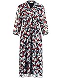  Gerry Weber Damen 280001-38026 Kleid, Mehrfarbig (Indigo Rost Bleu Druck 8252), (Herstellergröße: 44)