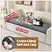 ENONCI Hundedecke Flanell Sofaüberzug Dicke Sofa überzug Haustierfreundlich Weich und Komfortabel rutschfeste Gestaltung Sicher und Langlebig Maschinenwaschbar Sofa Schutz (Dunkelgrau, 70 x 180CM)