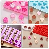 Livdouyu Backmatte Hundekekse, 9 Stück Backmatten für Hundeleckerlies Set, Hundekekse Backform Silikon für Backofen, Mini Backmatte Silikon für DIY Hundeleckerlies, Schokolade, Kekse, Süßigkeiten