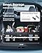 HOTOR Trunk Organizer - Car Organizer with Built-In Leakproof Car Cooler, Collapsible Trunk Organizer with Cooler for Car, SUV, Sedan, with Base Panel (3 Compartments, Black),31.9