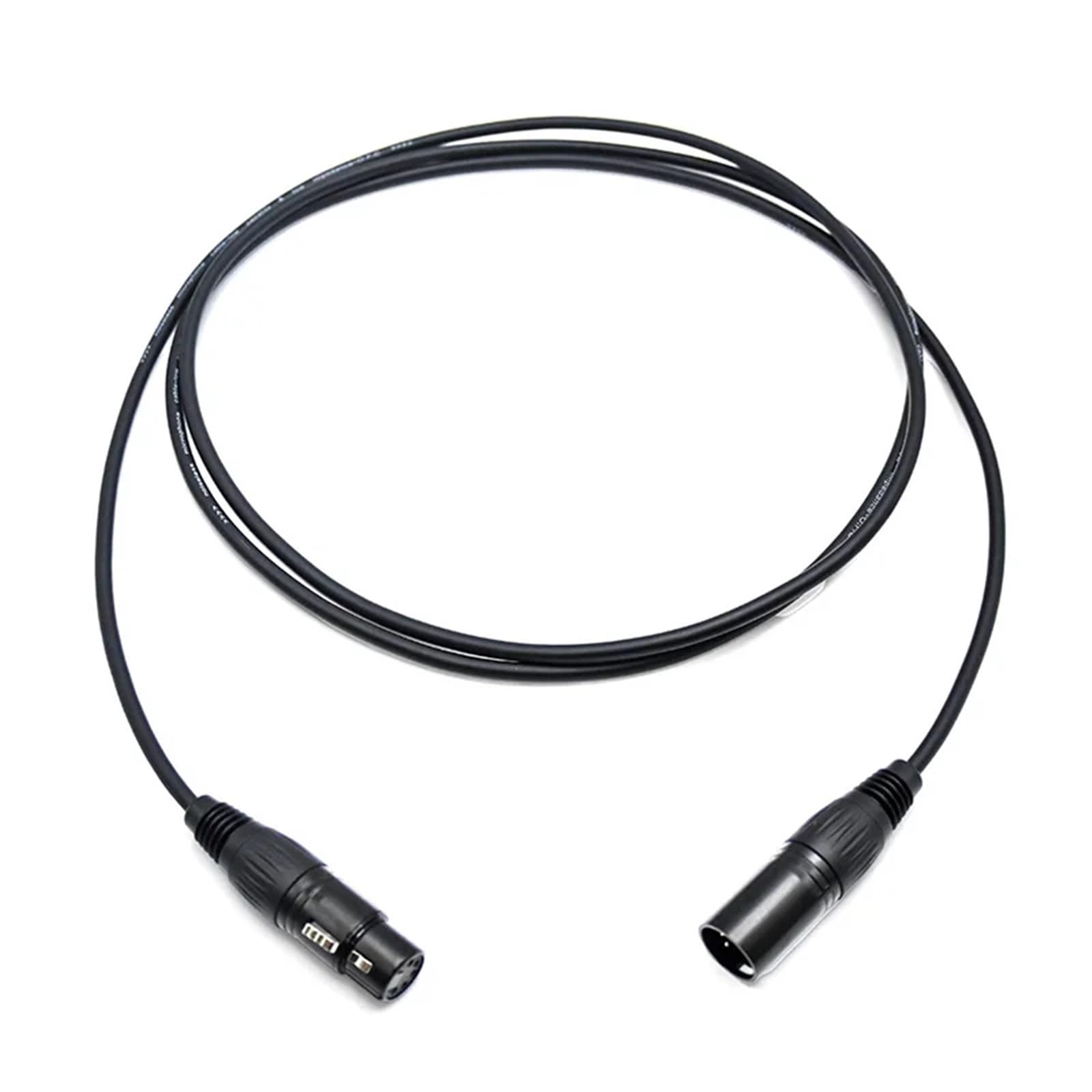 5-biegunowy 4-żyłowy 512 kabel sterujący światłem, 110 omów, 1 m, 1,5 m, 2 m, 3 m, 5 m, 10 m, 20 m, 30 m, przewód sygnałowy do listew świetlnych LED i systemów DJ (3 metry)