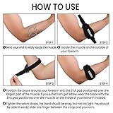 AVIDDA Tennis Elbow Support Strap, Adjustable Elbow Brace with Compression Pad for Tennis Elbow, Golfers Elbow, Pain Relief, Men, Women Blue 1 Pack - Image 6