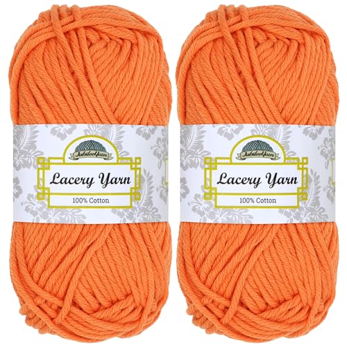 JubileeYarn Lacery Yarn - Orange Peel - 2 Skeins