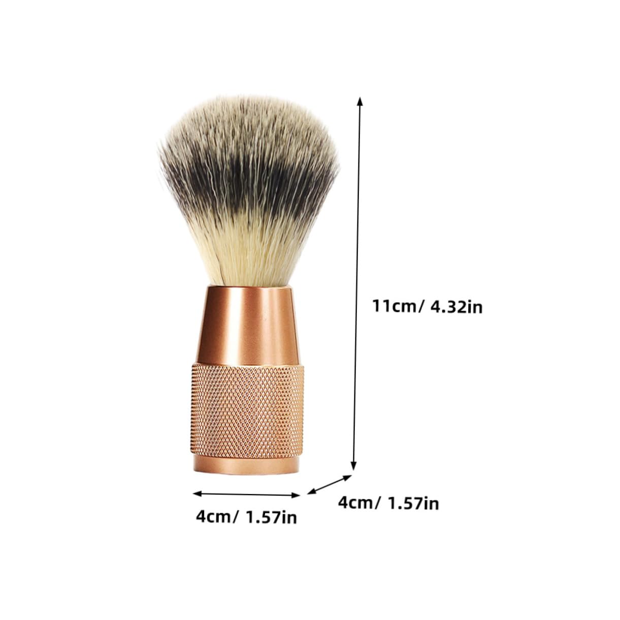 FOYTOKI Travel Mustache Brush Small Beard Brush for Men Nylon Bristles Shaving Tool for Grooming on The Go