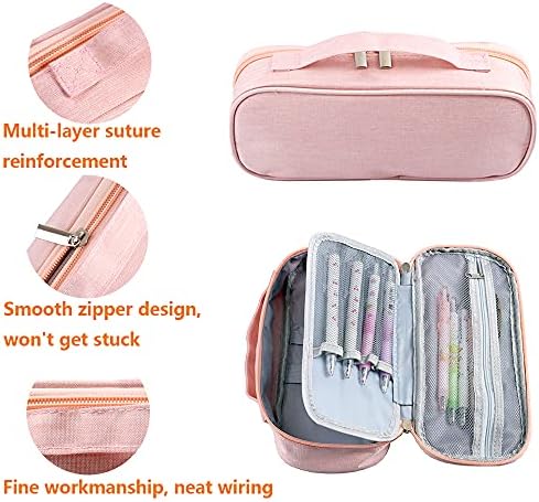 ZHENGGE Kpop BTS Bangtan Boys Large Capacity Pencil Case Storage Pouch for Army Gifts