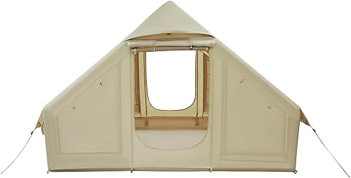 Miniatura 9 de Tienda de campaña inflable portátil para 3-4 personas, tiendas de campaña impermeables de 67.8 ft con bomba de mano, cuerdas y clavos de tierra,