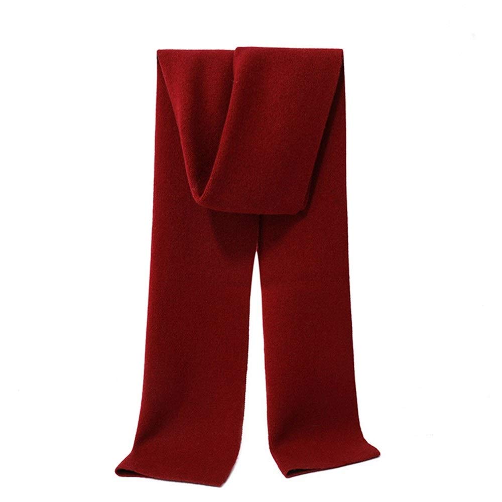 Bufanda de Invierno Para Hombre Suave y cómodo suficiente bufanda hombres del invierno a cuadros de punto terciopelo color sólido la los negocios monocromo