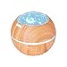 TOMNEW 150ML Aromatherapy Diffuser Ultrasonic Essential Oil Diffuser Kids Room Fragrance Mini Aroma Humidifier Wood Grain Waterless Auto Shut-Off and 7 Color LED Lights Changing for Home Baby (Brown)