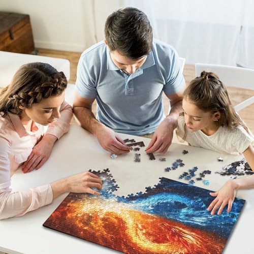 Rompecabezas de dragón de 1000 piezas y dimensiones de 70x50cm para adultos 7