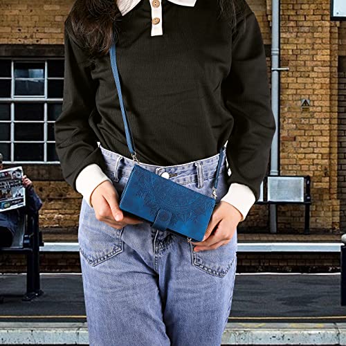 Étui portefeuille pour Samsung Note 20抗震防摔蓝色手机壳带卡槽 - 5