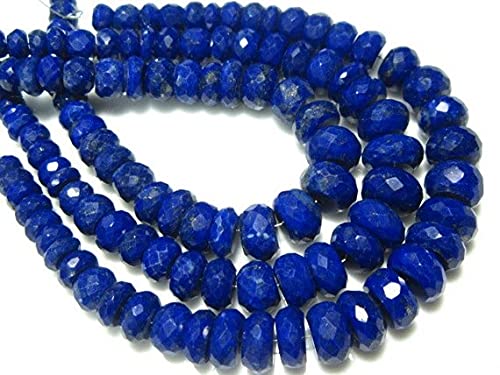 Lapis-lazuli perles rondelles 5-9mm pierre naturelle bleue de lithothérapie pour collier DIY