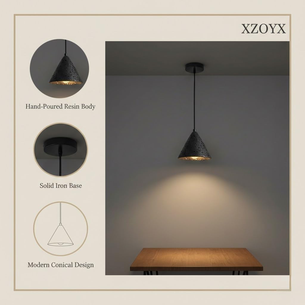 Lampada a sospensione industriale in resina for la camera da letto