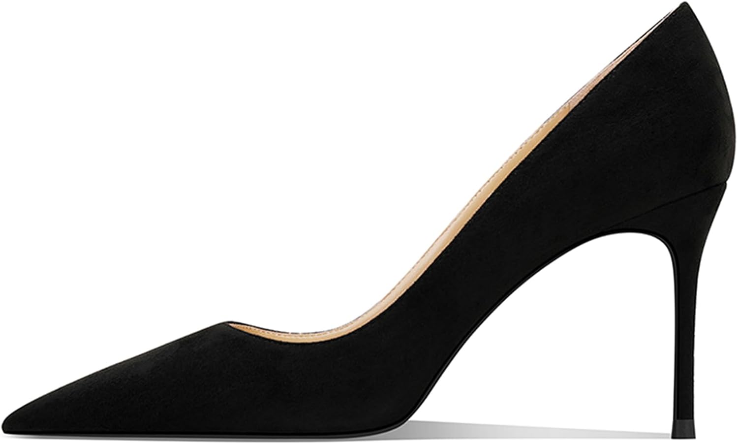 Women's Pointed Toe Stiletto High Heel Pumps 3.15IN Slip-On Party Wedding Evening Shoes