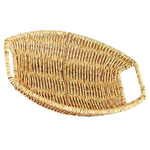MUSISALY Snack Basket Fruit Bowl Egg Storage Basket Decorative Storage Holder Fruit Tray Woven Basket Food Tray Toilet Tank Basket Storage Baskets Dessert Storage Holder Pp re-usable