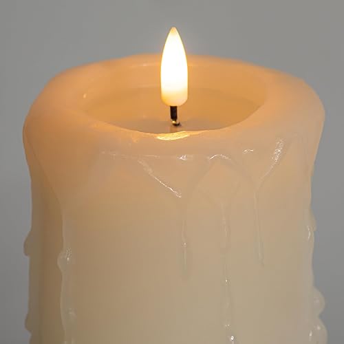 Miniatura 5 de ANGELLOONG Velas sin llama con control remoto, velas que funcionan con pilas con llama parpadeante, velas LED falsas con temporizador eléctrico para