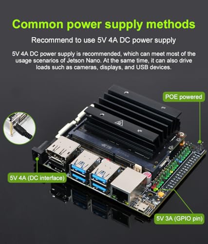 Image of Yahboom Jetson Nano 4GB SUB Developer Kit Power Adapter Acrylic Case Suitable for AI Electronic Projects (Nano B01 SUB, Basic Kit)