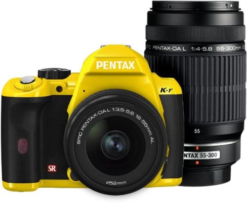 Amazon | PENTAX デジタル一眼レフカメラ K-r Wズームキット イエロー