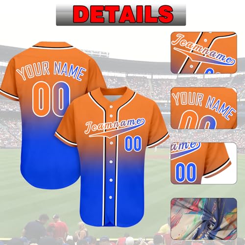 Camisetas de beisebol personalizadas com número de nome personalizável uniforme esportivo presentes