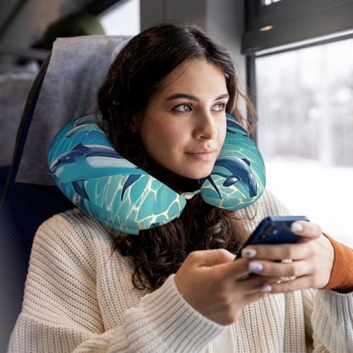 Almohada de espuma viscoelástica para viaje U miniatura 7