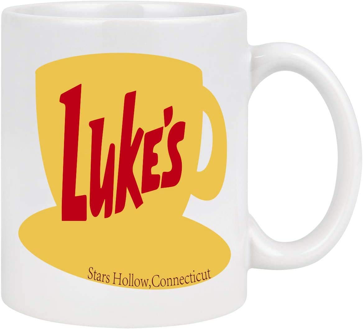 Funny Cute Graphic Ceramic Coffee Mug Coffee Mugs Tea Cup Fun Novelty Gift 12 oz (Luke's Diner)
