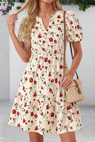 50% Off dowerme Women's Floral Boho Midi Dress Use V8PO4M7O - Image 4
