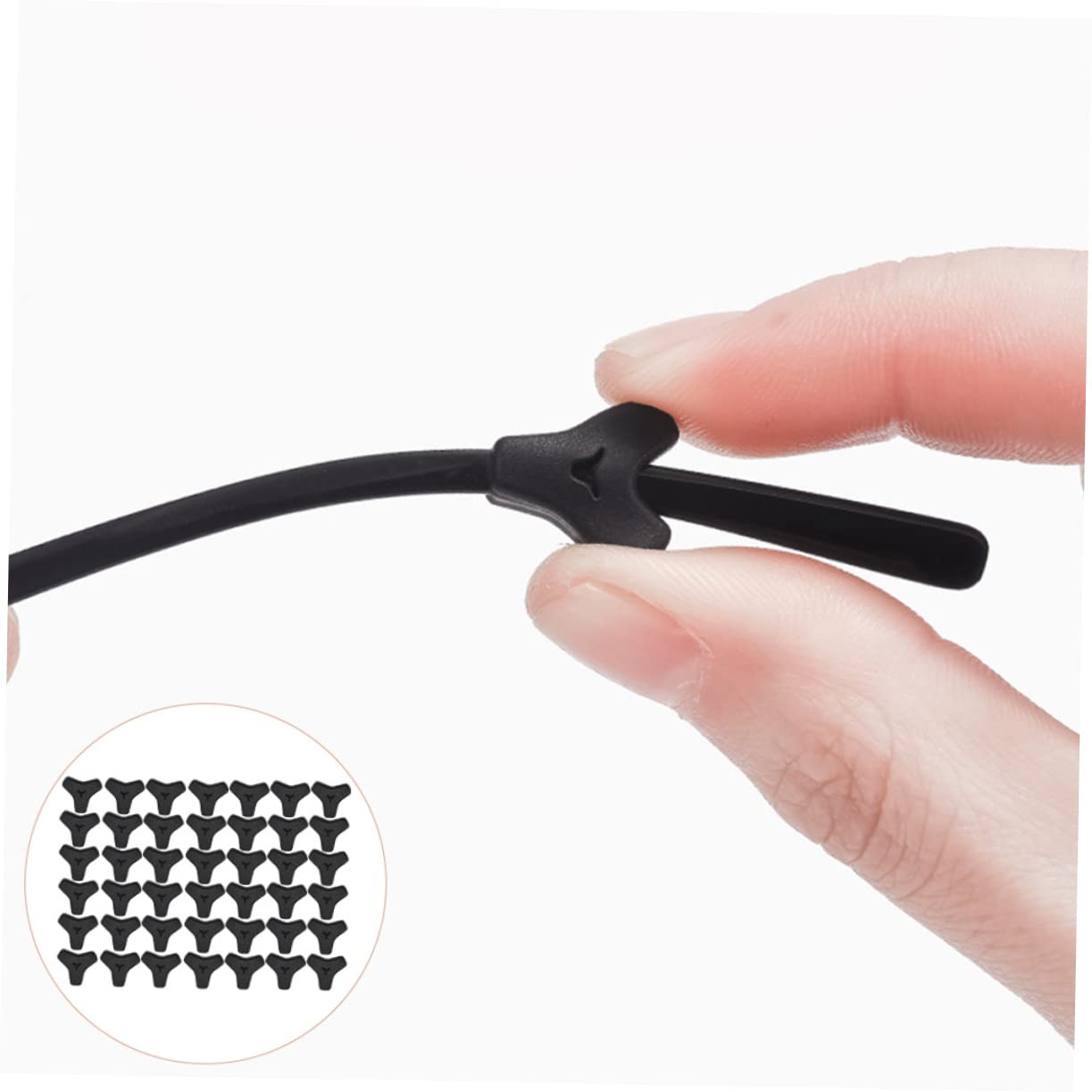 UKCOCO 40 Paar Anti-rutsch-abdeckung Für Brillen Silikon-ohrbügel Für Brillen Brille Anti Tempel spannset Silikon-ohrgriff -halter Kieselgel Ohrhaken Tragbar