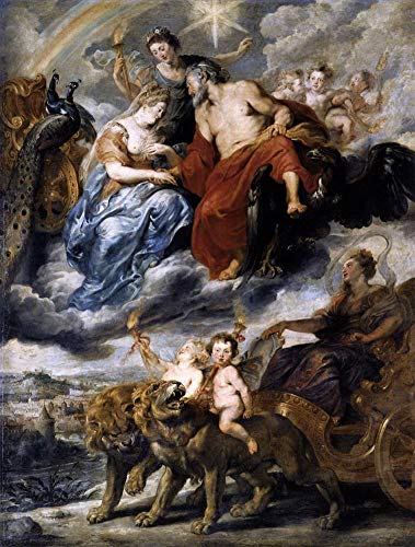 Tableau de Rubens peintures sur toile art célèbre rencontre du roi à Lyon 06