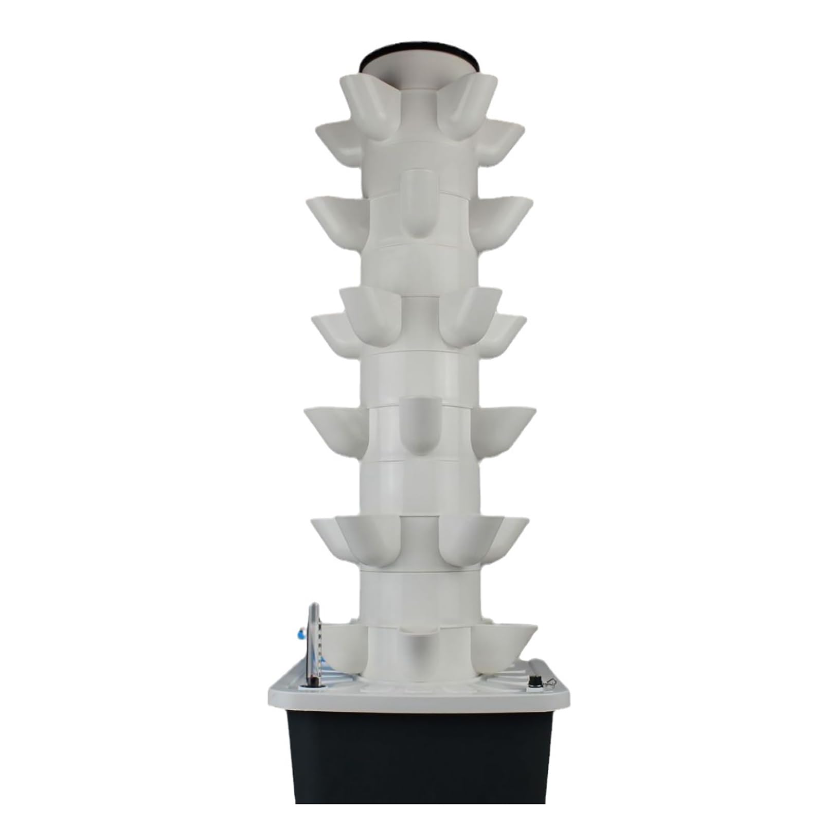 Sistema de Cultivo hidropónico, Gran huerto de Hierbas, Lechuga, Tomate, Verduras y Hierbas, jardín Vertical para Interior y Exterior, con Sistema de Bombeo y circulación de Agua.