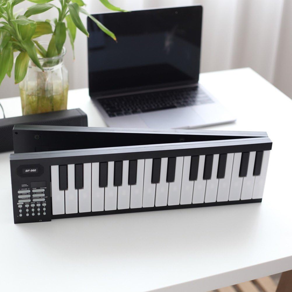 Pianoforte Con Tastiera Pieghevole a 61 Tasti Per Principianti - Pianoforte Elettronico Portatile Con Borsa Per Il Trasporto, Tastiera Pieghevole E Leggera Per Adulti, Viaggi E Apprendimento a Casa