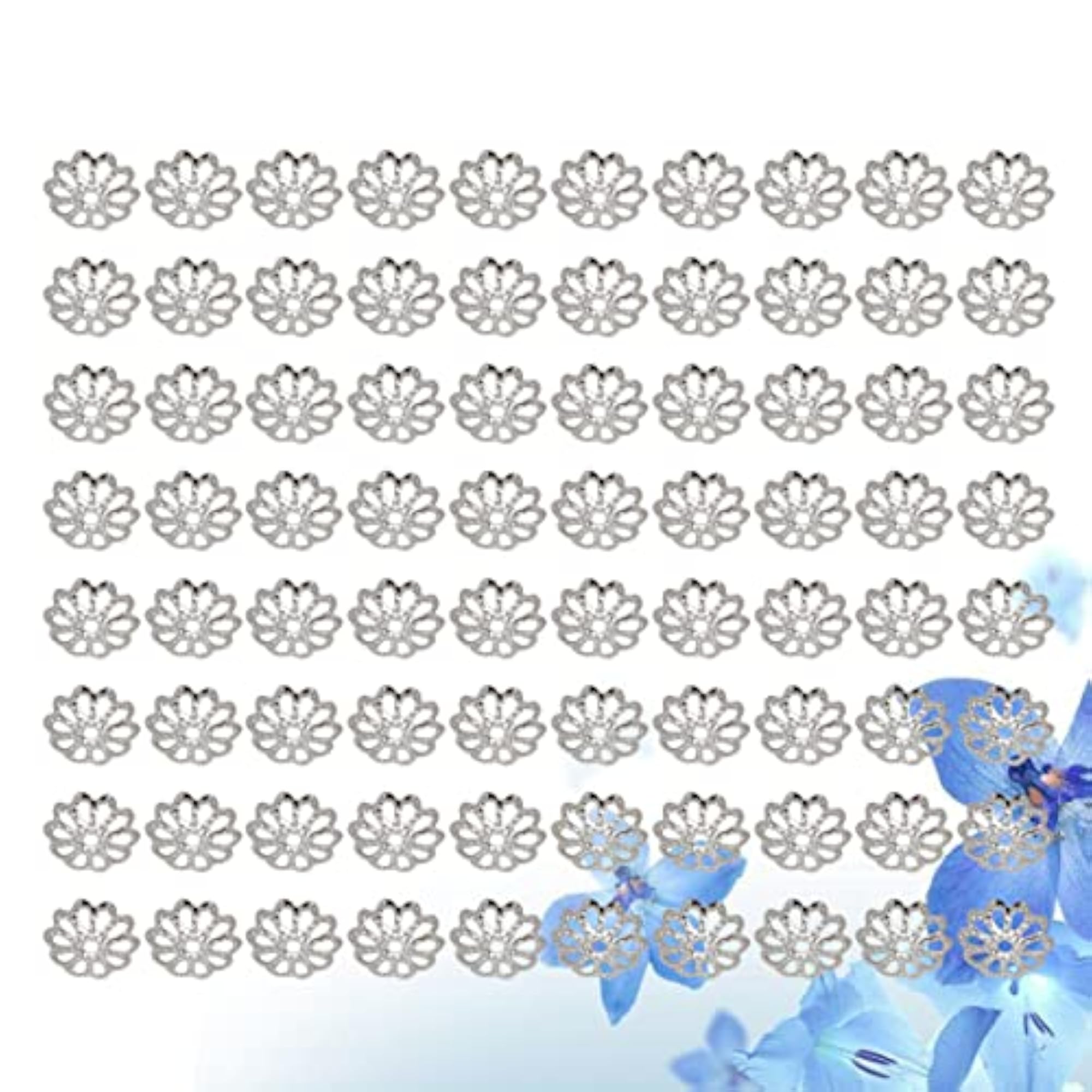 2000 PCS Floral Bead Caps and Spacer Caps for Crafting