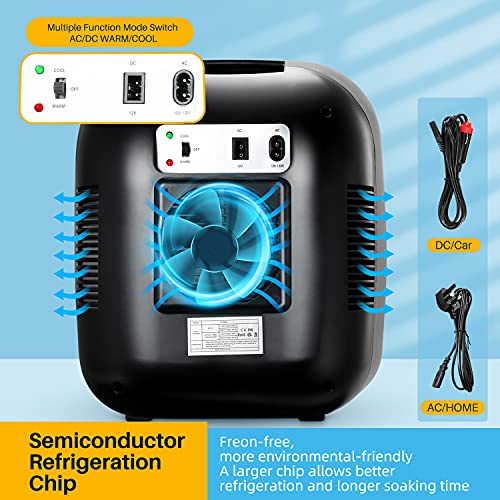 image for AstroAI Mini Fridge, 12 Can Skincare Fridge AC/DC Small Refrigerator P