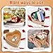Geyee 24 Pcs Heart Shaped Paper Mache Box, Gift Box with Lid 3. 9 Inch Nesting DIY Cardboard for Decoupaging Painting Storing Jewelry Treasure
