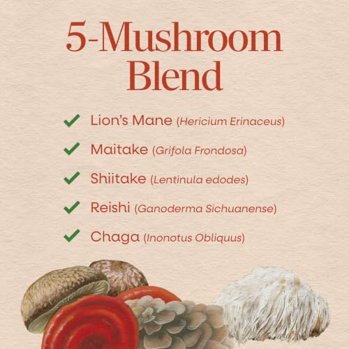 Nature’s Way 5-Mushroom Blend, 1,000 mg Mushroom Blend per Serving, 60 ct - image 3
