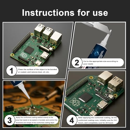1DFAUL 100 Ml Di Vernice Protettiva Per Elettronica, Silicone Sigillante Isolante, Impermeabile, Resistente Alla Polvere E All'umidità, Per Una Protezione Affidabile Dei Componenti Elettronici - 6