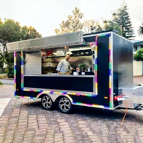 Adjustable Custom Food Trailer with 7ft-36ft Length, Customizable Width, Height,