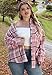 Dookttker Womens Plus Size Buffalo Plaid Flannel Shirts Jackets Button Down Blouses Tops Fall Clothes Fashion Outfits