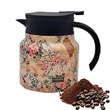 Versement facile : dotée d'un nouveau motif floral tendance, cette carafe assure un versement fluide et minimise les déversements grâce à son bec verseur tendance en forme de V, parfait pour les liquides chauds.
