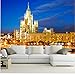 Produktbild Pmhhc custom 3D Large Mural, Beautiful Bright Sky Moscow Paper Houses, Living Room Sofa Wall Tv Bedroom Wall Paper-450X300Cm