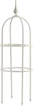 DULRLLY Tower Obelisk Garden Trellis, Wrought Iron and Plastic Material Trellis Plant Support for Climbing Vines, 23.6 Inch Outdoor Lightweight Plant Tower for Flowers Stands Decorative