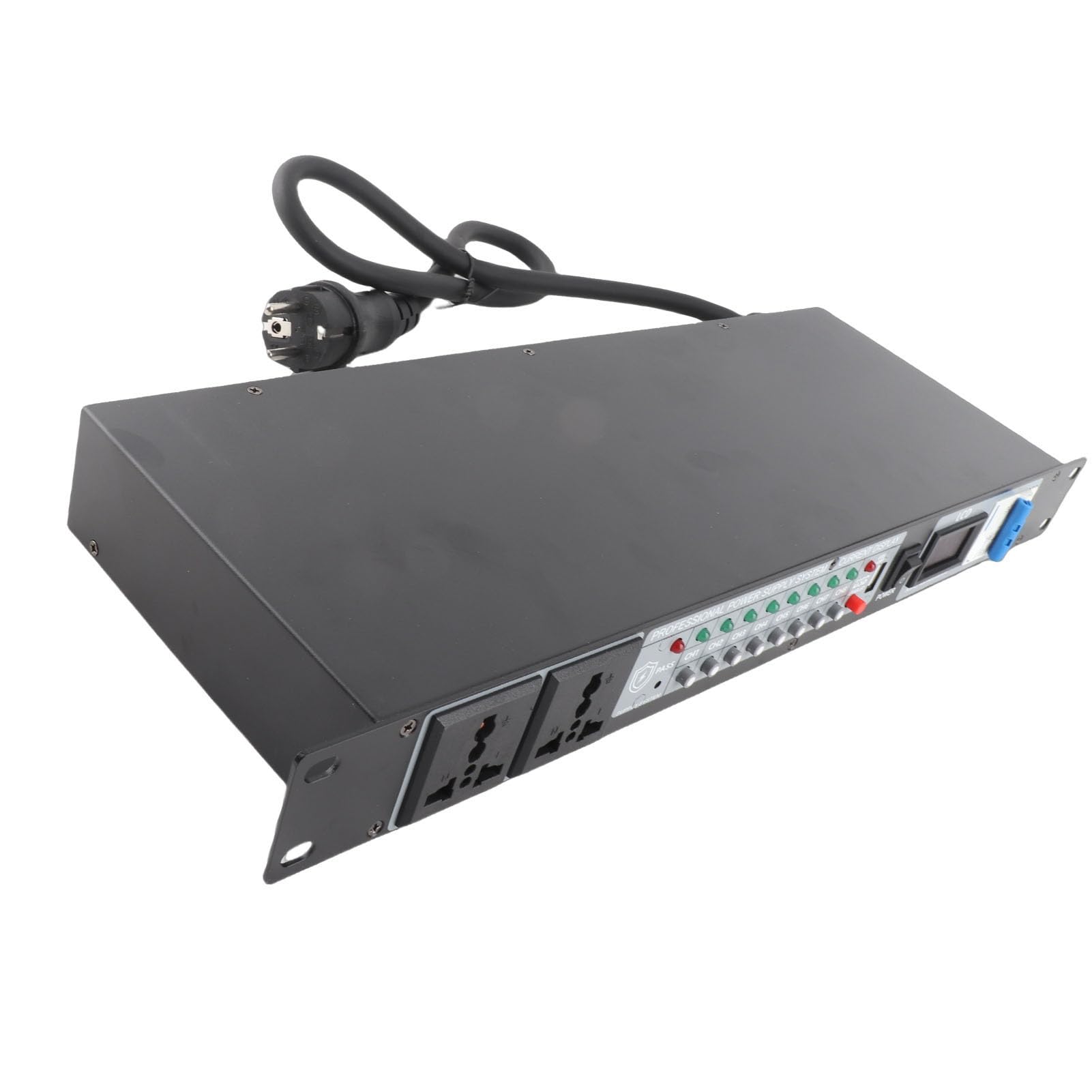 Yctze Sekwencer Zasilania 10 Gniazd 110–220 V do Sprzętu Audio (wtyczka UE)