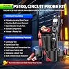 2026 Autel PowerScan PS100 Power Circuit Probe Tester, 12-24V Automotive Electrical Open/Short Breaker Finder, Component Activation Test Tool, AC/DC Trailer Relay Fuse Test, 40FT Cable, for 99% Cars