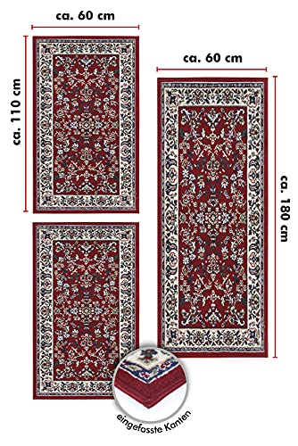 andiamo Klassischer Perserteppich Orientteppich-Ornamente Muster Webteppich Kurzflorteppich Runder Teppich, 100… – Bild 3
