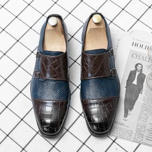 Men's Two - Tone Textured Loafers, Stylish Formal Casual Shoes - Ideal for Business Meetings, Evening Events & Urban Commutes3