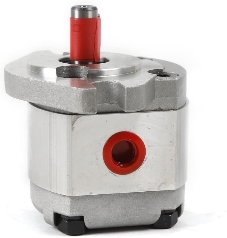 Hydraulic Gear Pump Aluminum Alloy Casing Single Hydraulic Pumps SAE Flat Key Thread PT3/8” 21MPa for Automobile, Hardware, Light Industry Machinery