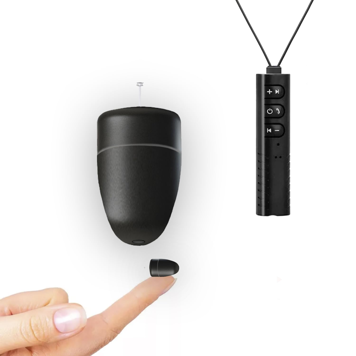 Pinganillo Examenes Bluetooth Oculto V6 - Auricular Espia Invisible Inalambrico Copiar Examen. (Ultramini con V6)